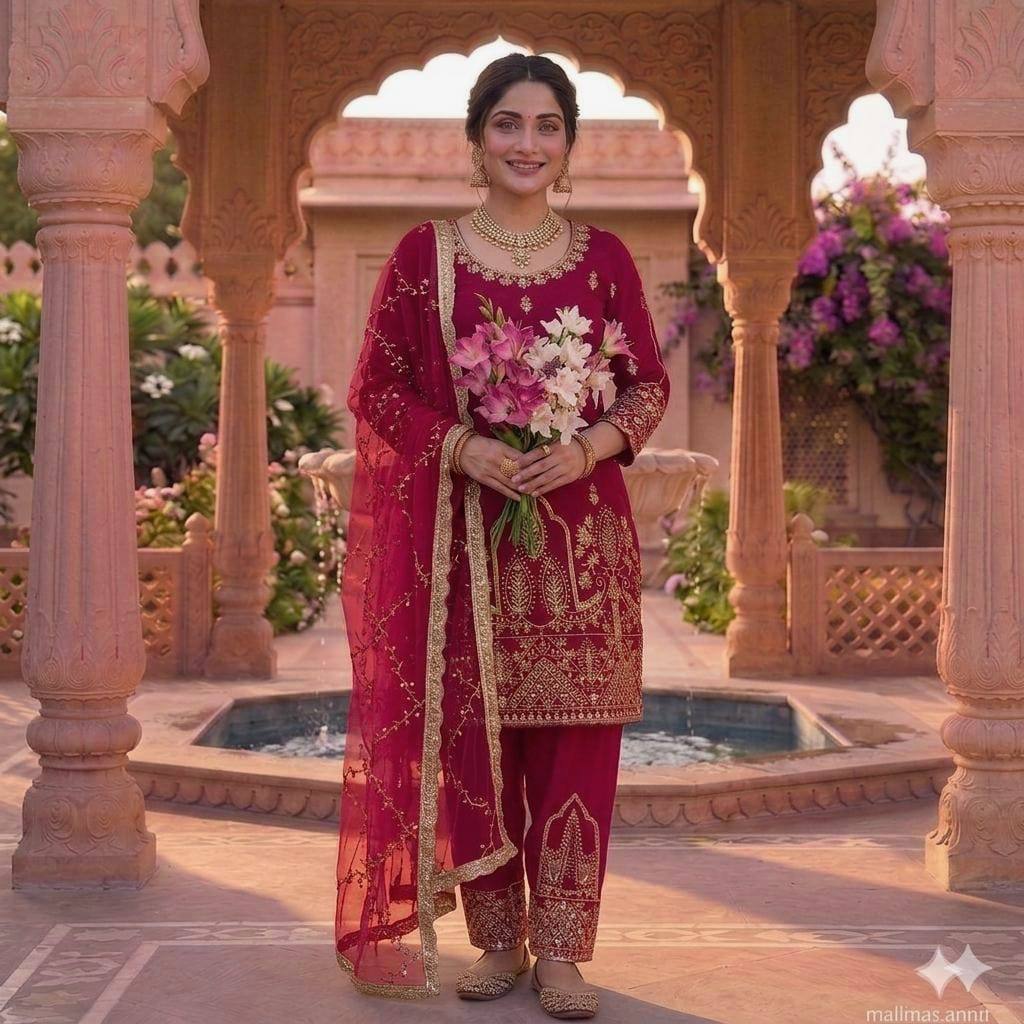 Stylish Embroidered Salwar Suit for Festive Occasions