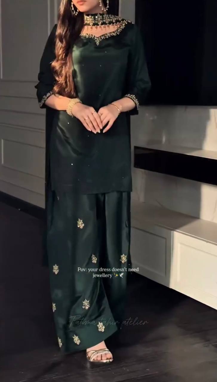 Green Designer Festive Outfit