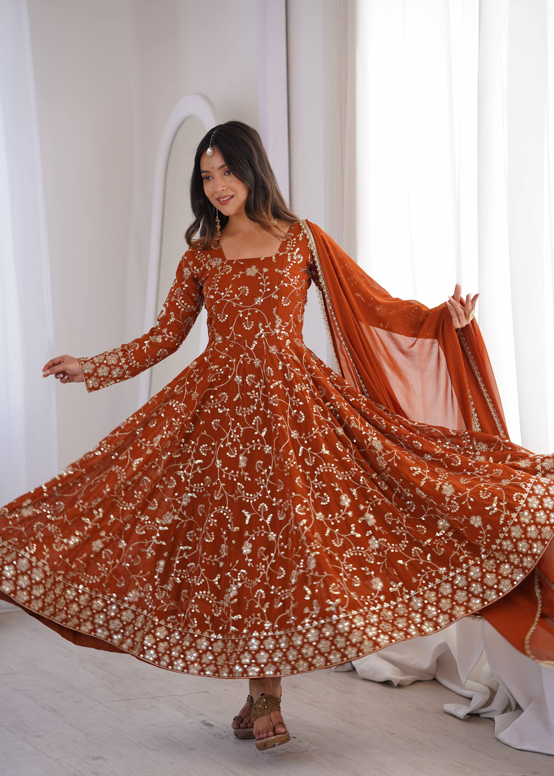 Vibrant Charm Women's Anarkali Ensemble