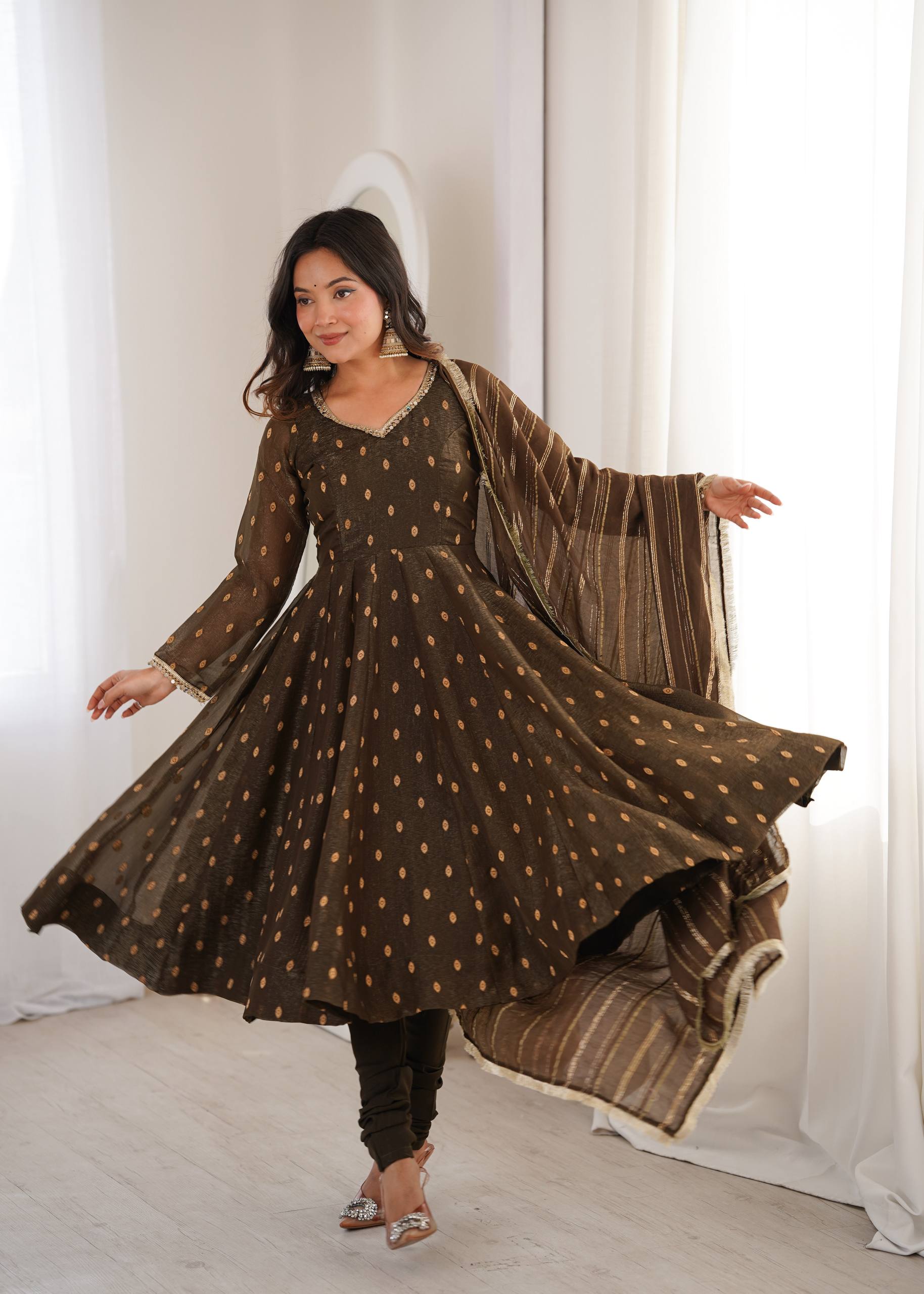Serene Sophistication Anarkali for Every Occasion