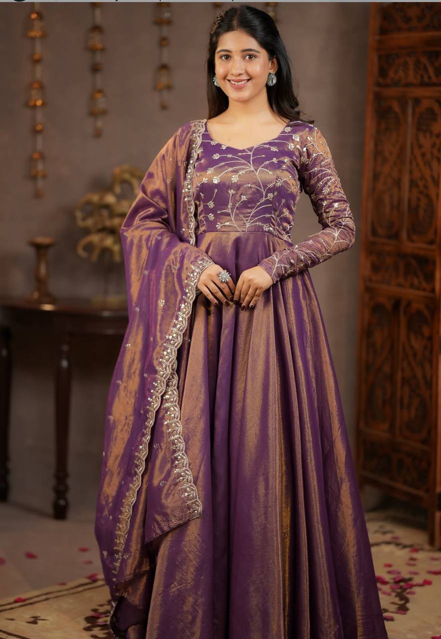 Luxurious Silk Anarkali for Festive Celebrations