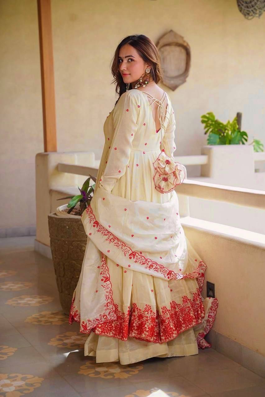 Signature Embroidered Anarkali Set Reflecting Classic Indian Luxury Heritage Beautifully