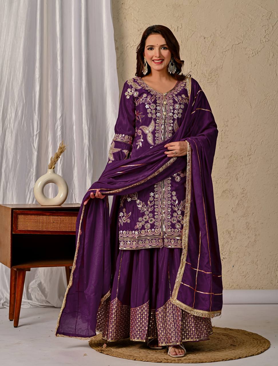 Stylish Georgette Suit and Matching Dupatta