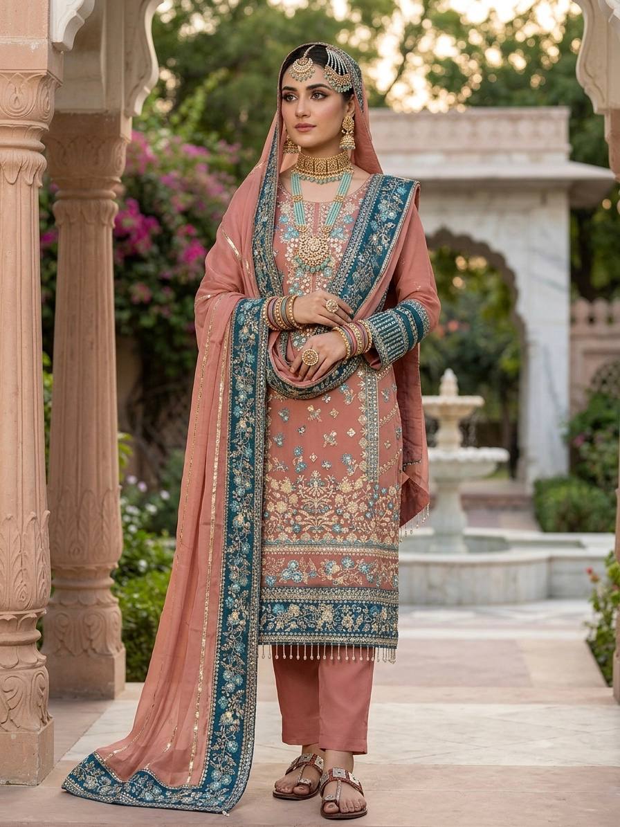 Elegant Fusion Traditional Meets Contemporary Fashion