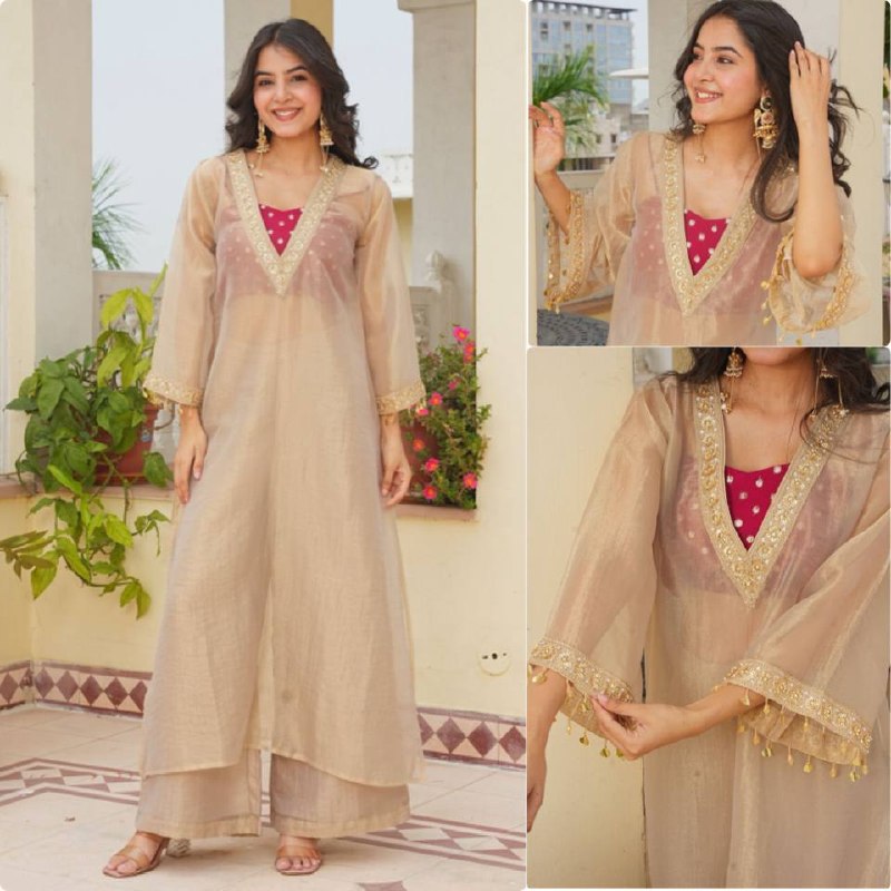 Chic Beige Kurta Suit for Effortless Elegance