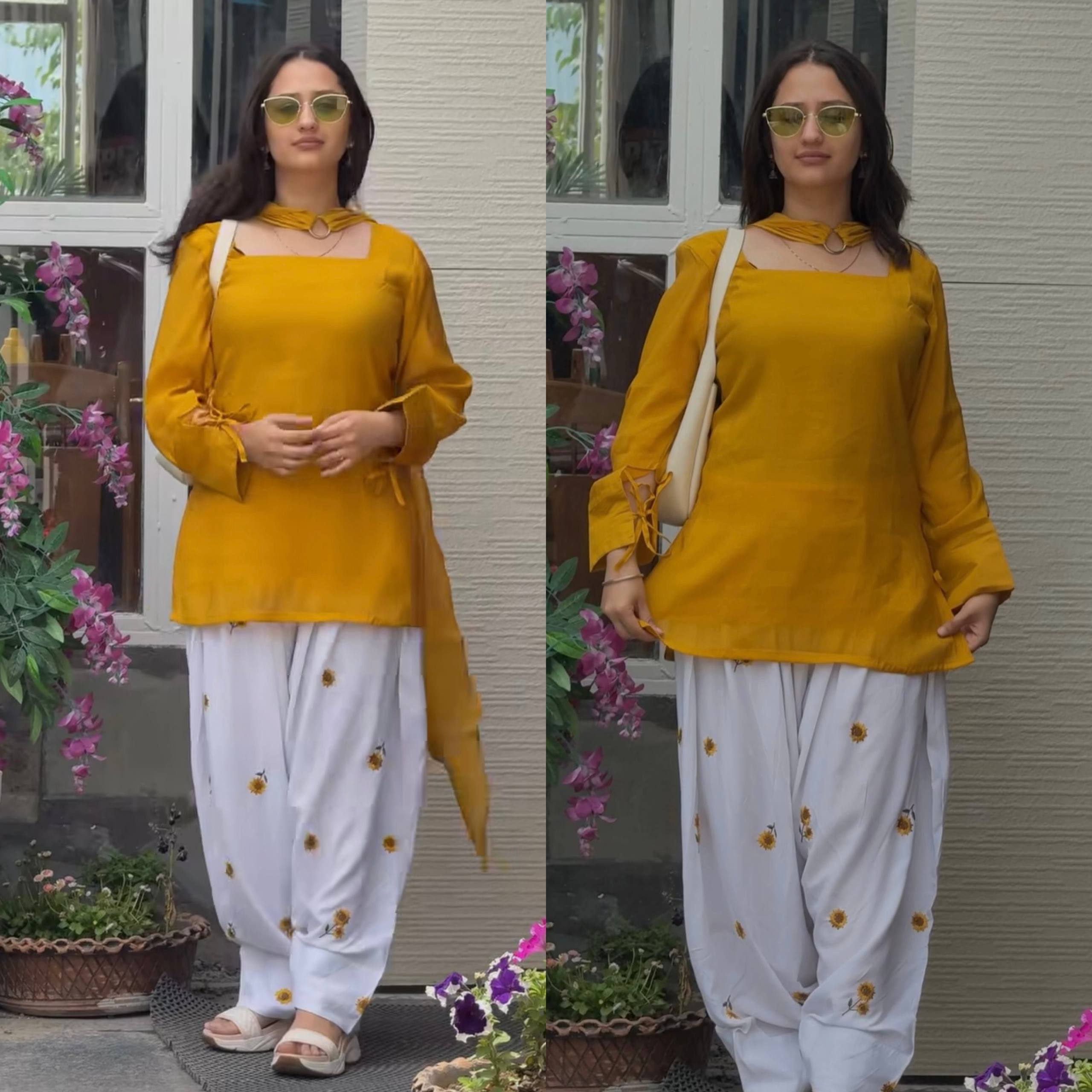 Contemporary Floral Print Suit for Women