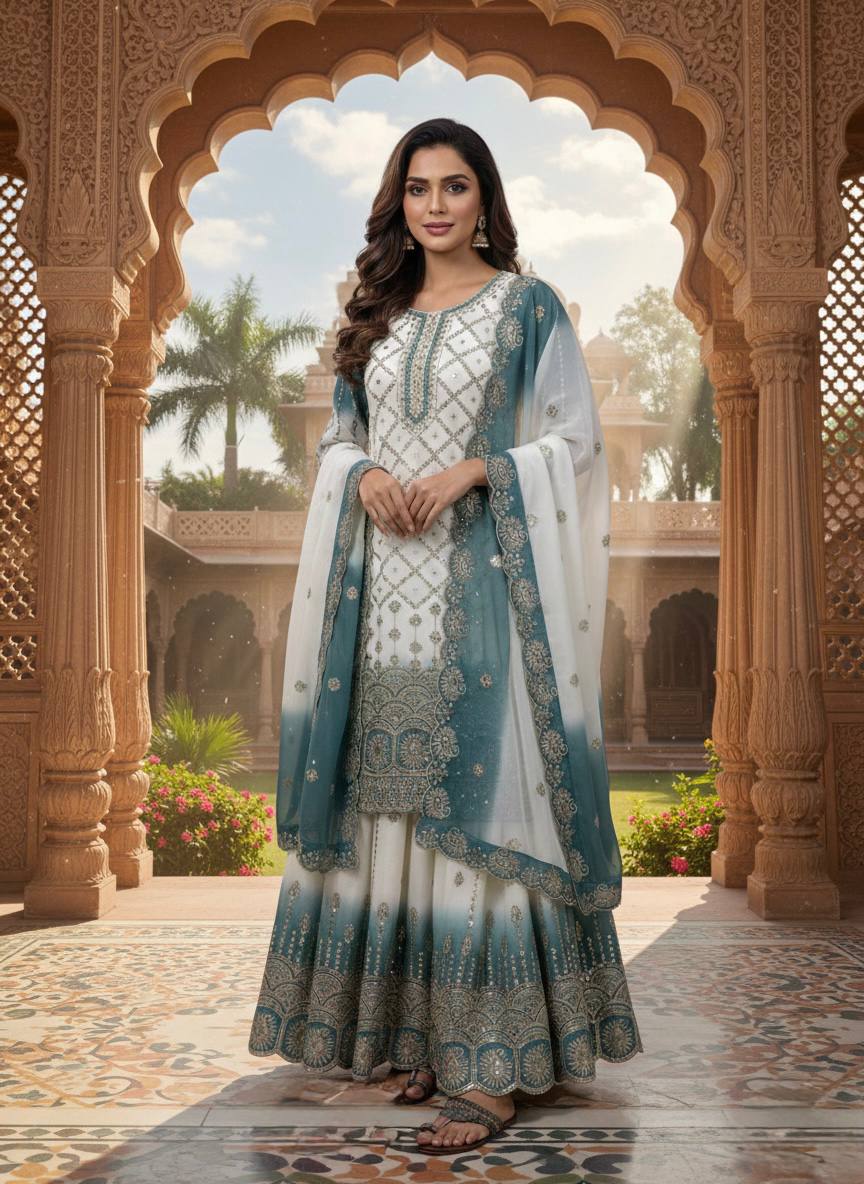 Luxurious Embroidery Suit for Graceful Moments