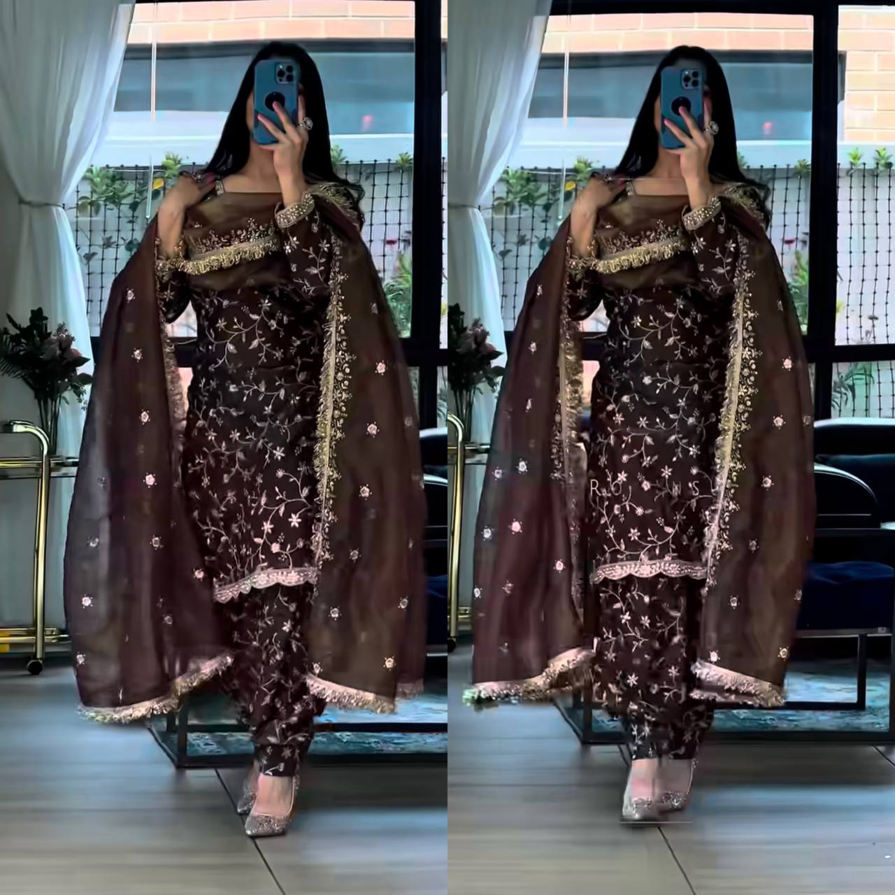 Cocoa Bloom Heritage Luxury Embellished Festive Attire Collection
