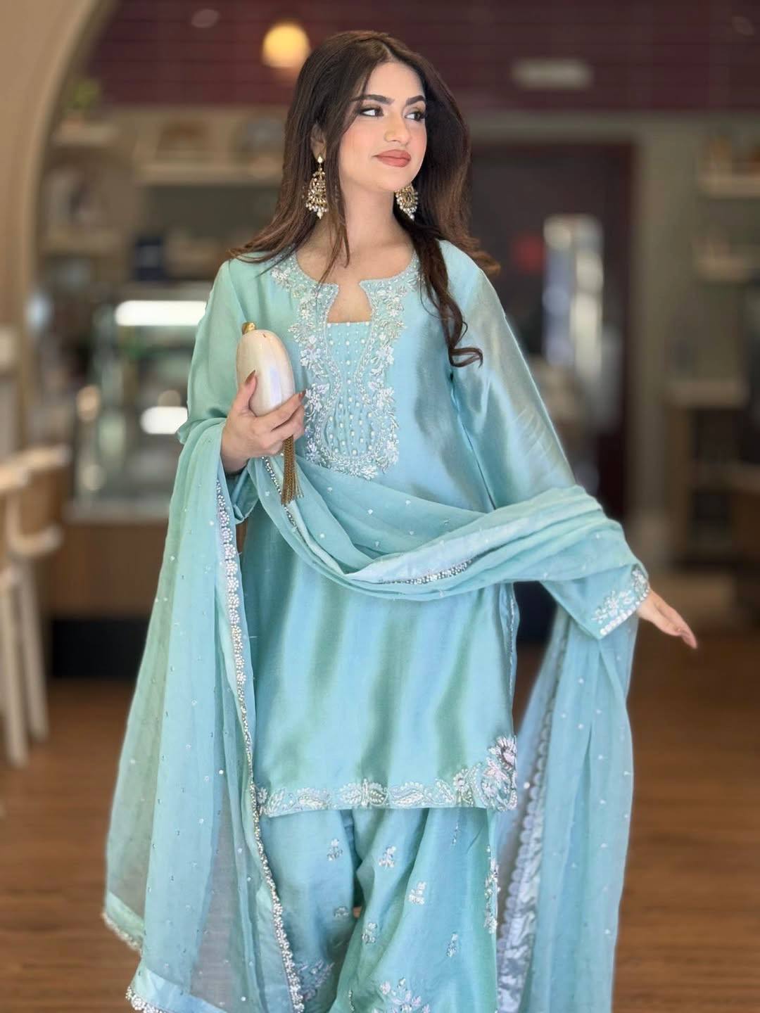 Radiant Sophistication in Traditional Dress