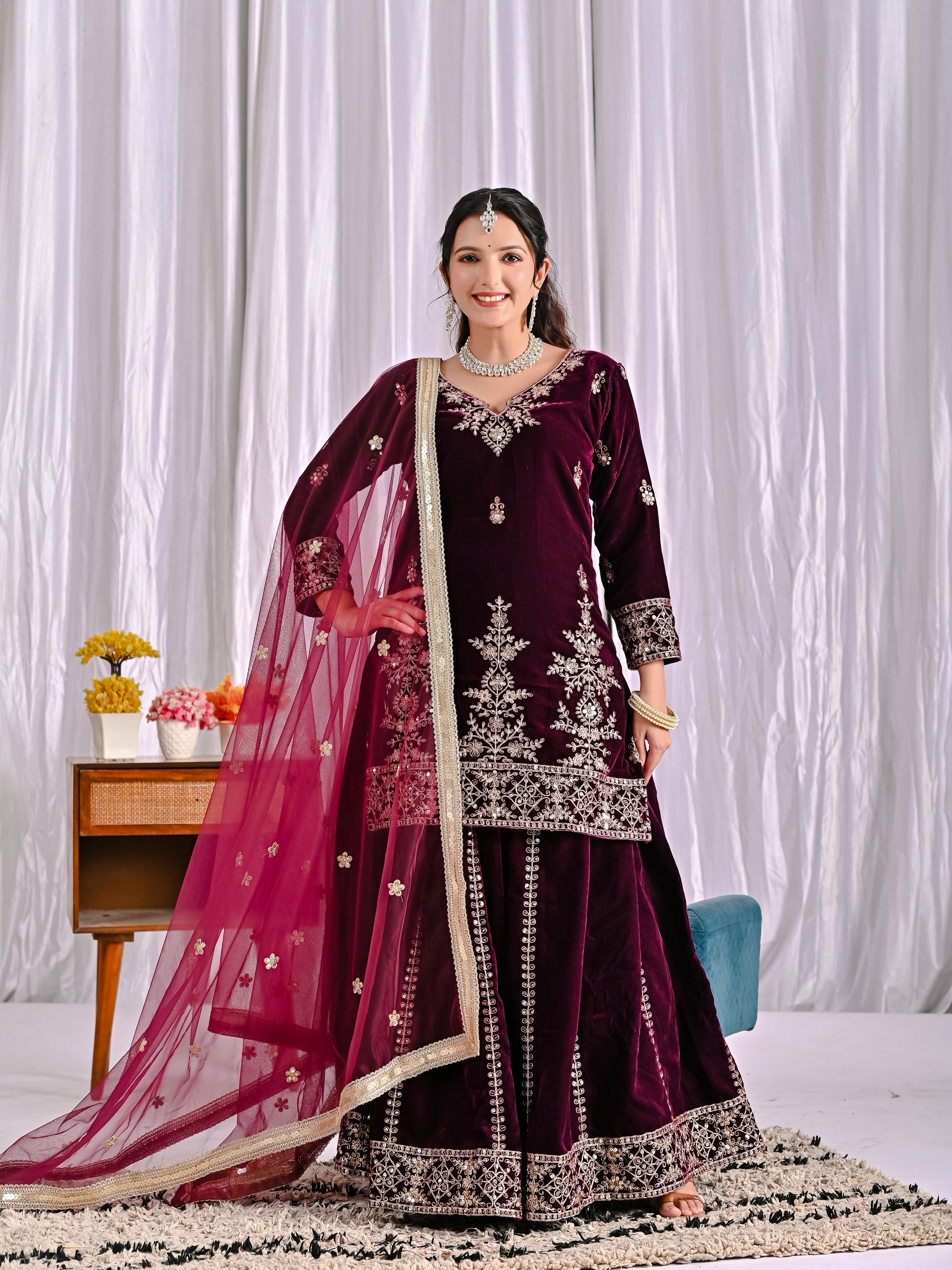 Luxurious fabric with exquisite craftsmanship showcased