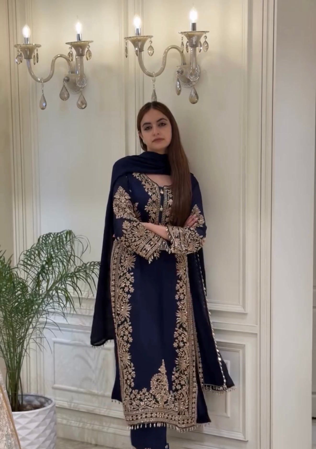Empowering Elegance: A Woman in Blue