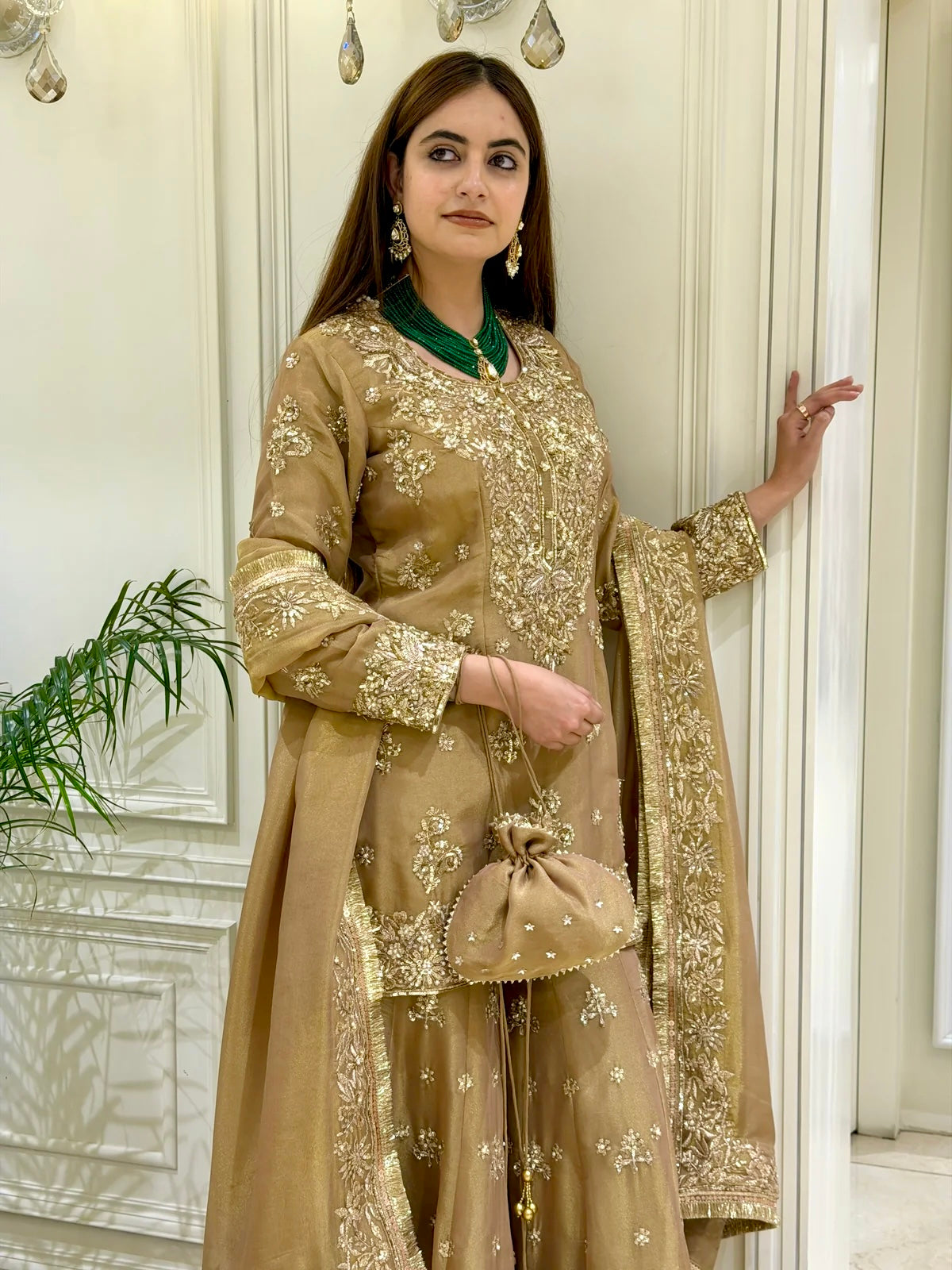 Radiant Elegance The Golden Suit Experience