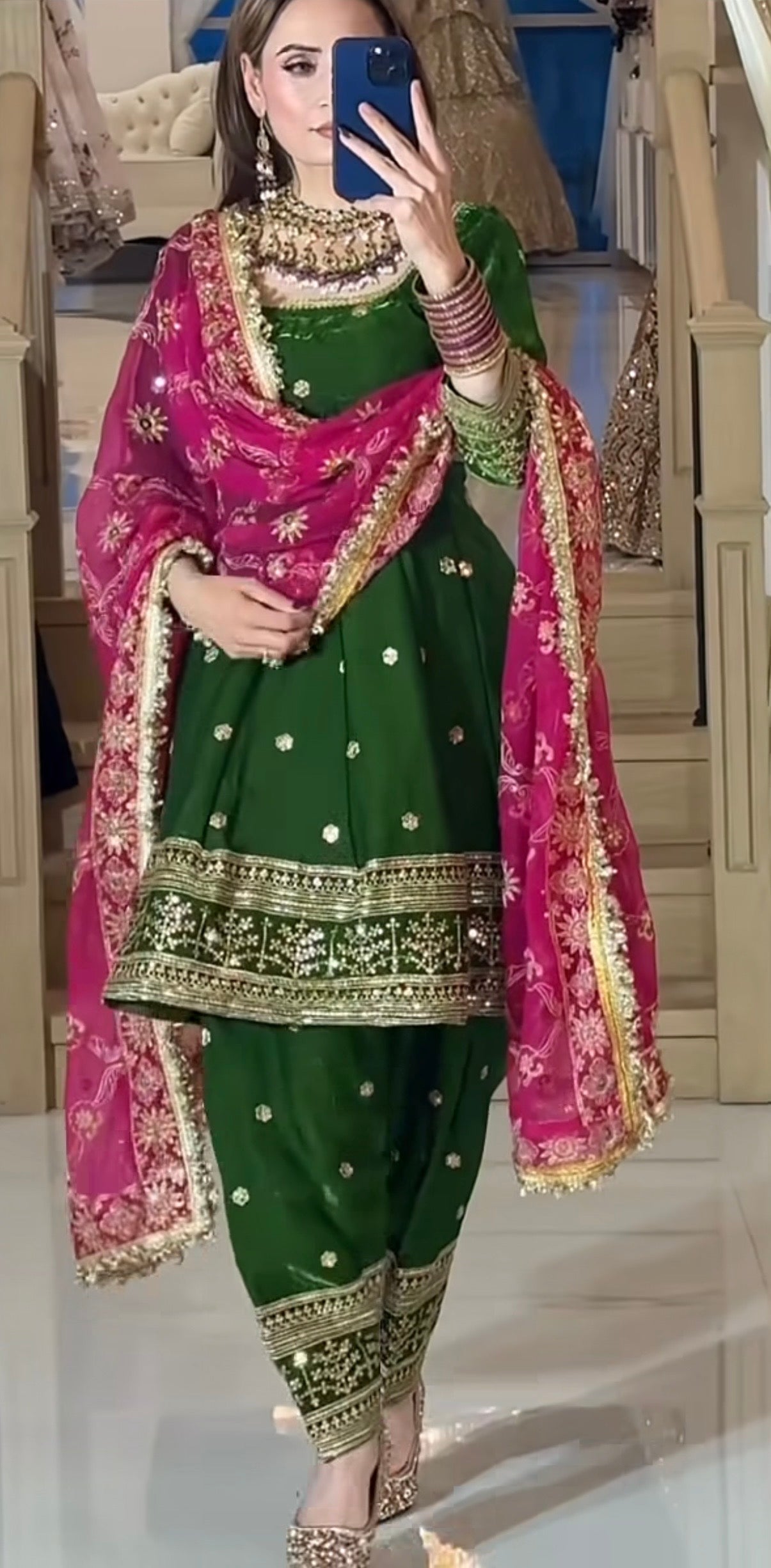 Royal Wedding Wear Embroidered Punjabi Suit