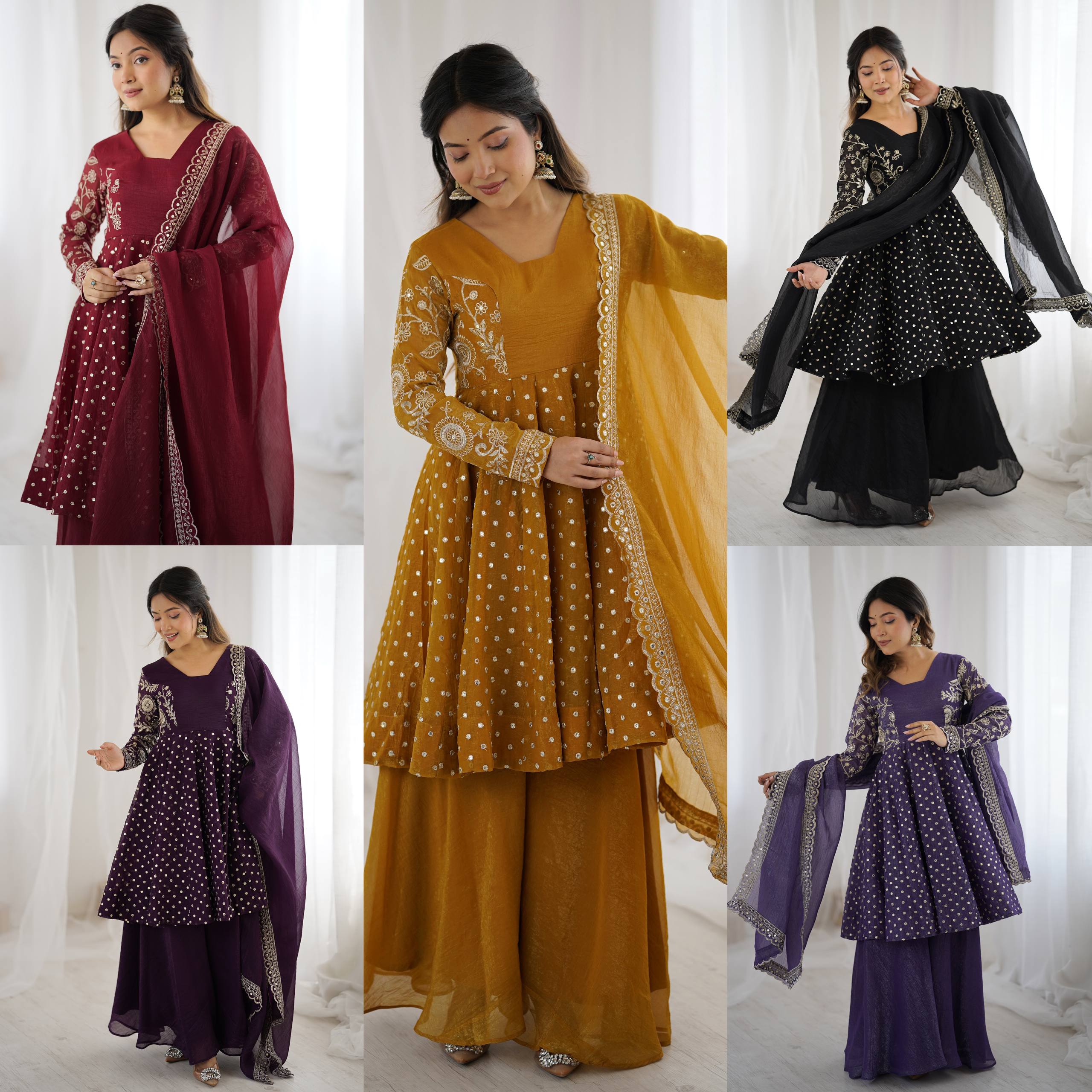 Vibrant Festive Attire for Stylish Celebrations