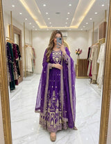 Timeless Anarkali Suit with Exquisite Embroidery