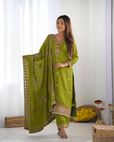 Vibrant Traditional Outfits with Stunning Embroidery