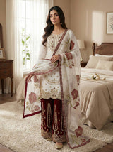 Vibrant Elegance in Traditional Pakistani Attire