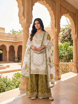 Vibrant Elegance in Traditional Pakistani Attire