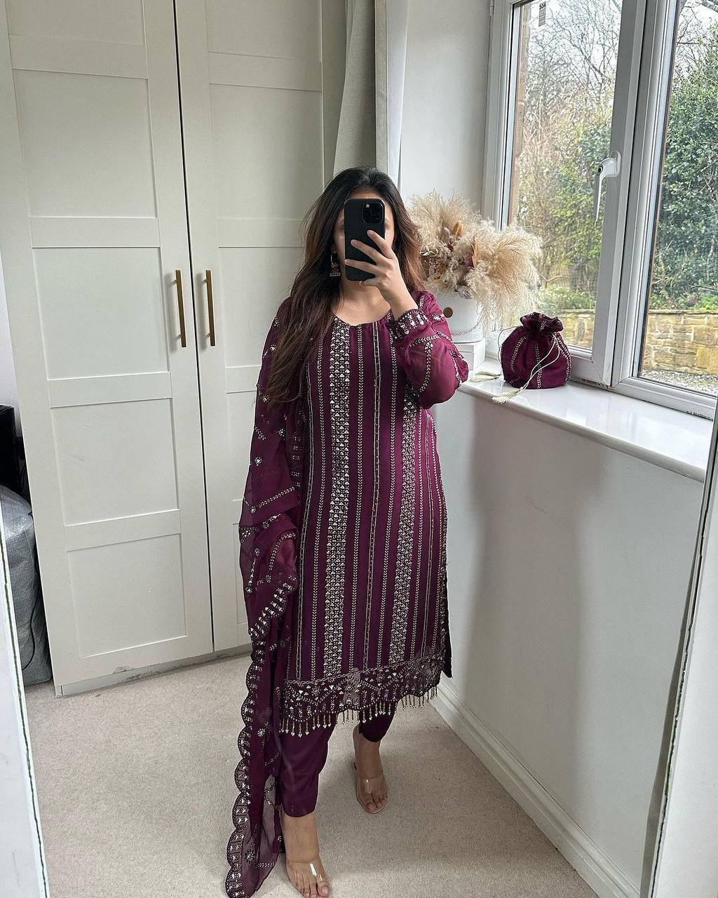 Presenting New Designer Long Top , Pant and Dupptta In Fancy Style