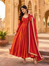 Graceful Attire Indian Gowns in Vibrant Colors