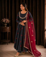 Vibrant Anarkali Fusion of Culture and Elegance