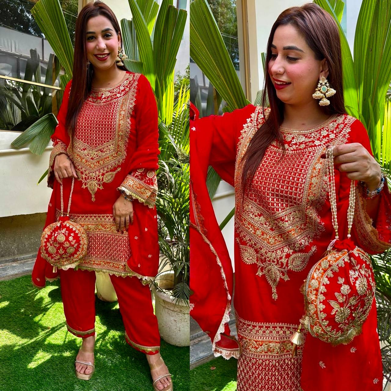 Radiant Elegance: The Red Ensemble