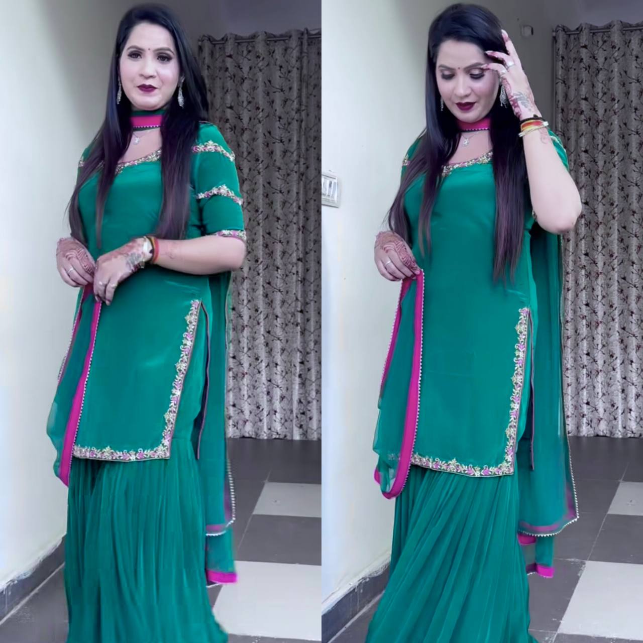 Vibrant Elegance The Green Salwar Suit Collection