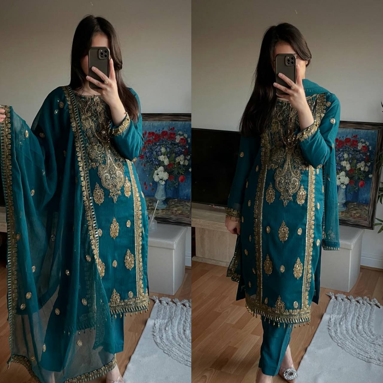 Luxe Green Glamour The Selfie Chic