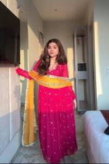 Chic Anarkali Suits for Stylish Celebrations