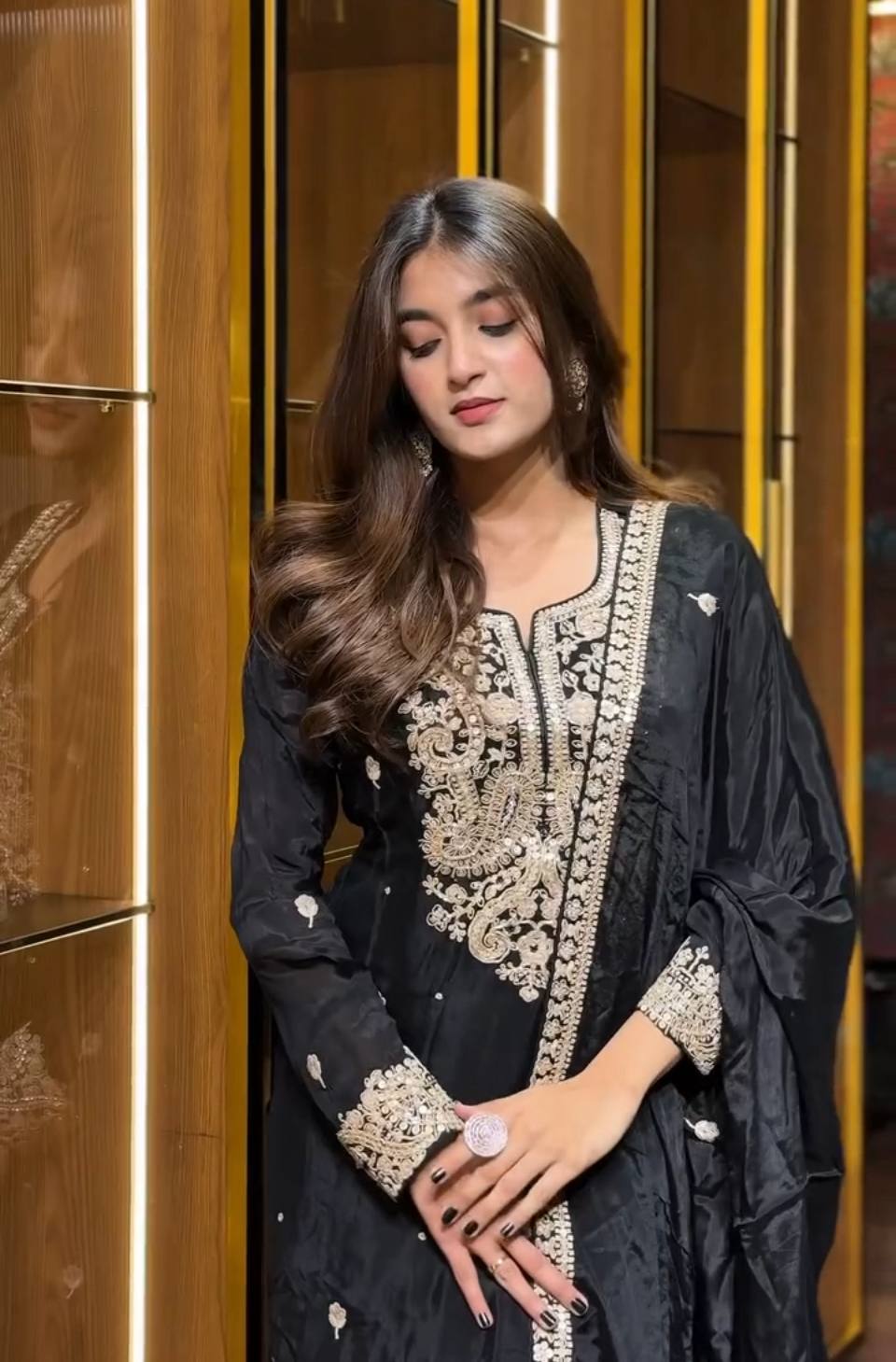 Embroidered Grace: The Perfect Ensemble