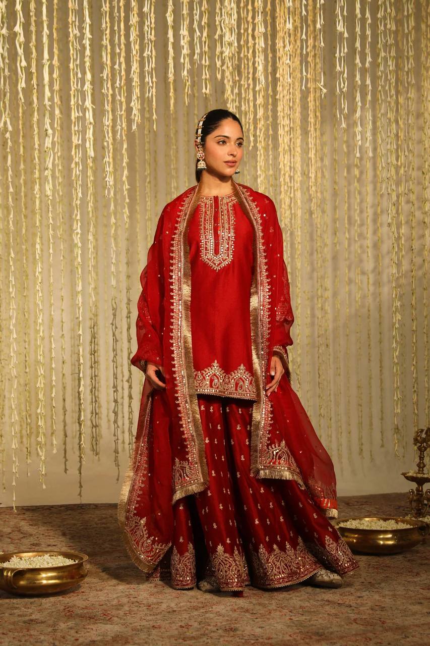 Radiant Elegance: Timeless Red Attire