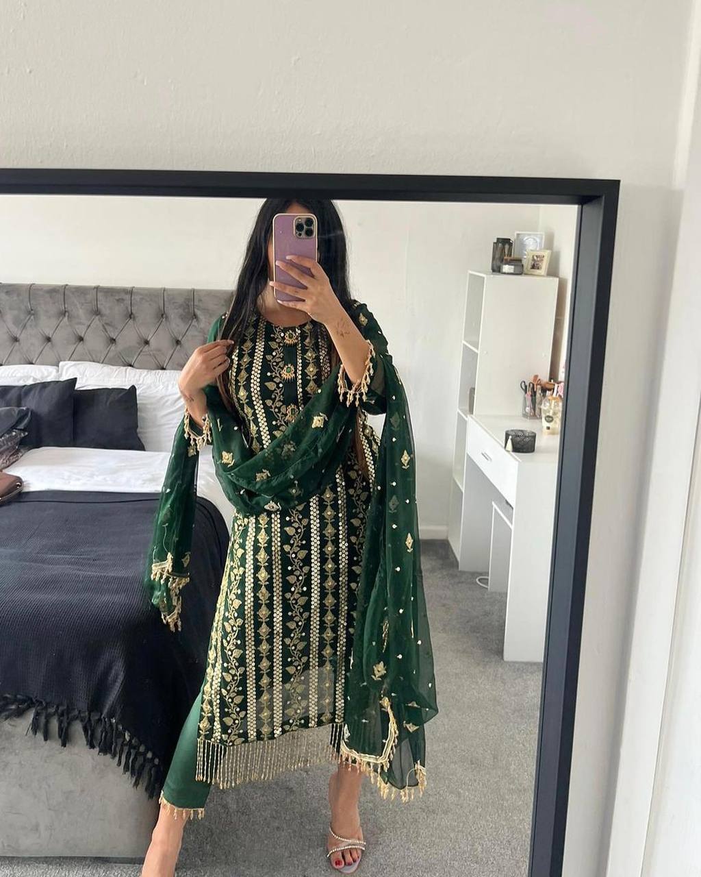 Presenting New Designer Long Top , Pant and Dupptta In Fancy Style