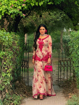 Enchanted Threshold A Woman's Graceful Stance