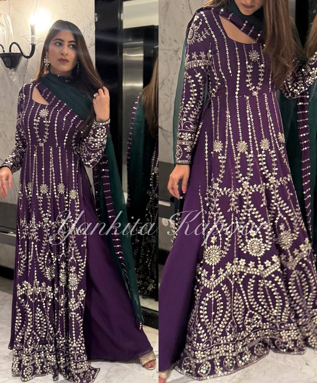 Elegance in Purple: A Timeless Ensemble