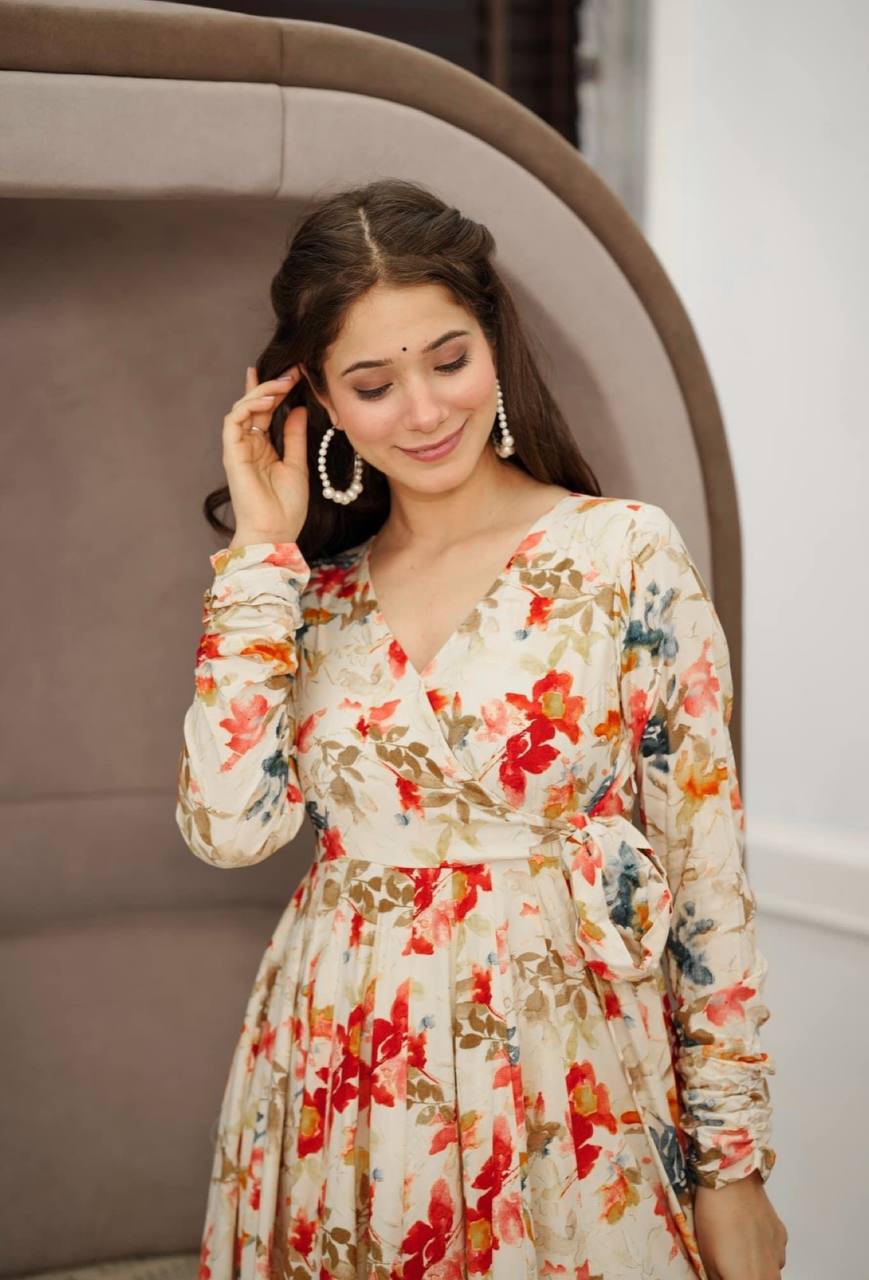 Women Floral Print Fit & Flare Dress