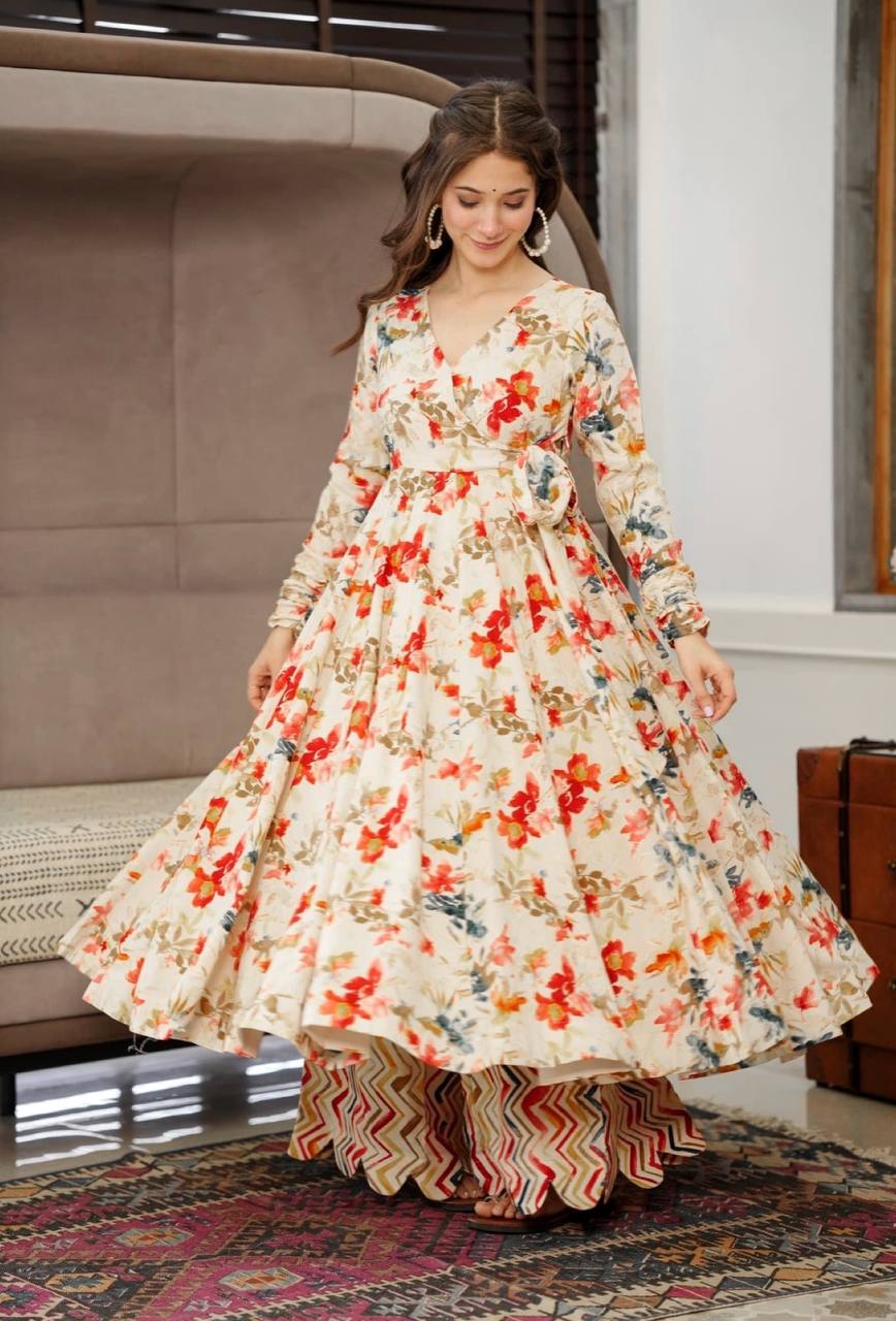 Women Floral Print Fit & Flare Dress