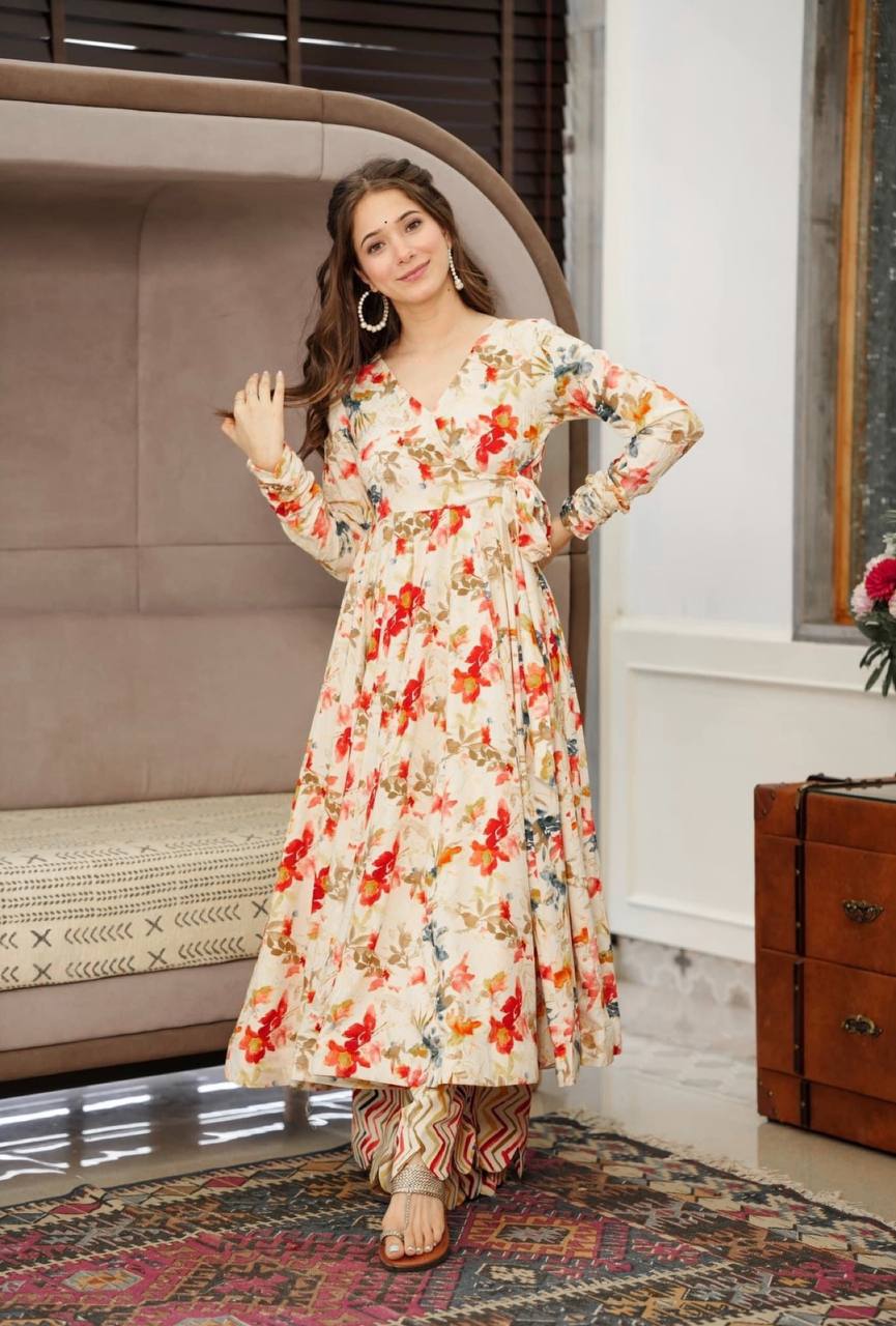 Women Floral Print Fit & Flare Dress