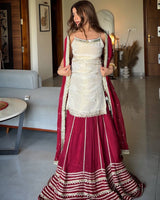 Festive Embroidered Tiered Gota Sharara Set