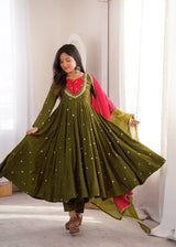 Cultural Charm Four Colorful Indian Attires
