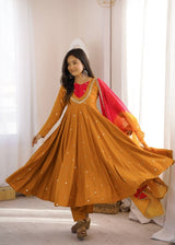 Cultural Charm Four Colorful Indian Attires