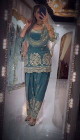 Vibrant Embroidered Punjabi Salwar Suits