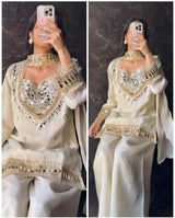 Graceful Embroidered Wedding Wear Suit