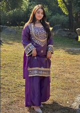 Graceful Embroidered Wedding Wear Suit