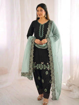 Lavish Heritage Embroidered Suit Set