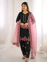 Lavish Heritage Embroidered Suit Set