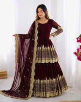 Exquisite Traditional Dress with Intricate Embroidery