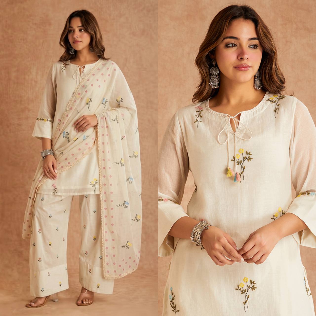 Graceful Floral Print Kurta Suit for Modern Elegance