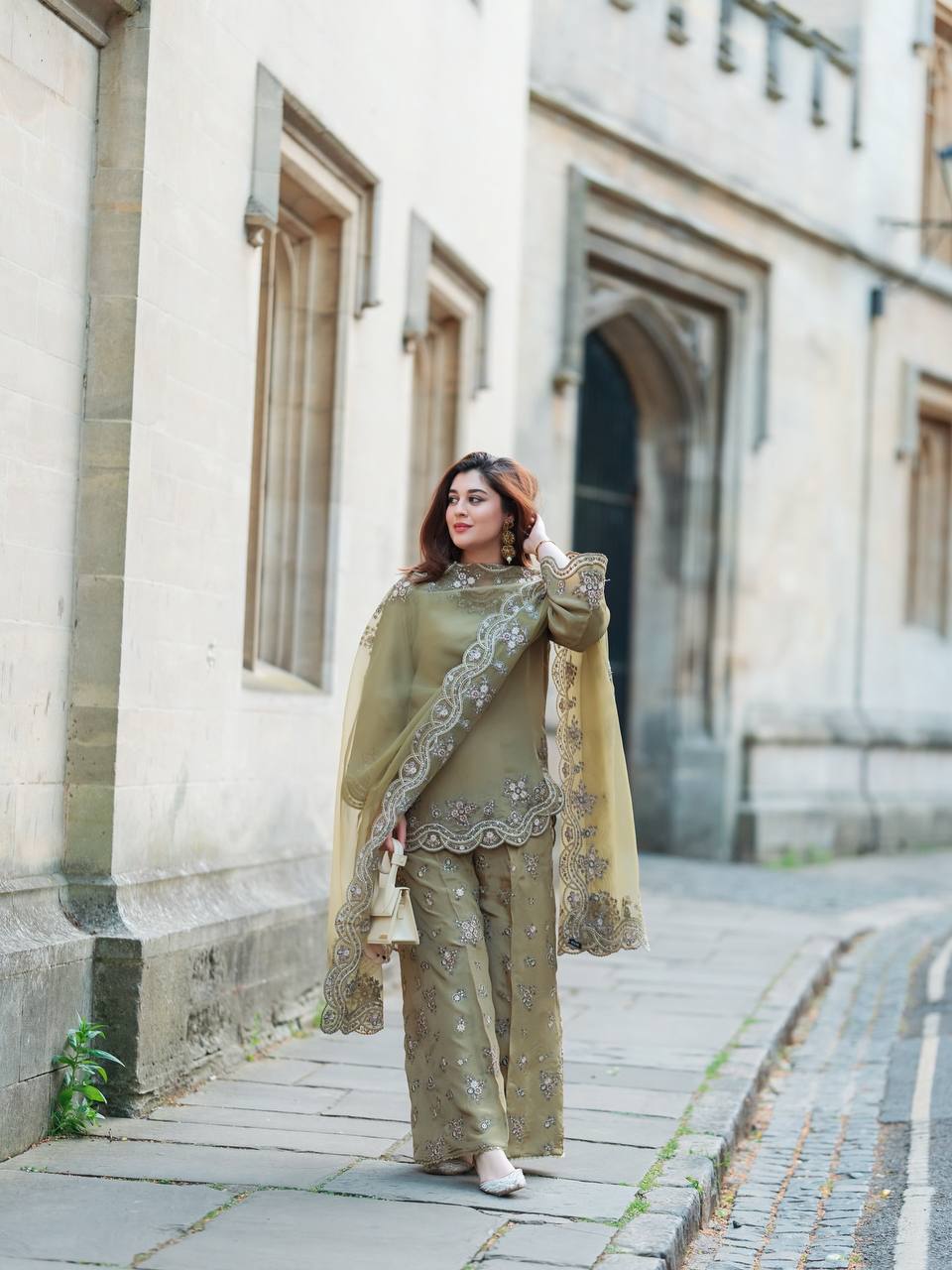 Elegance in Olive: Timeless Charm