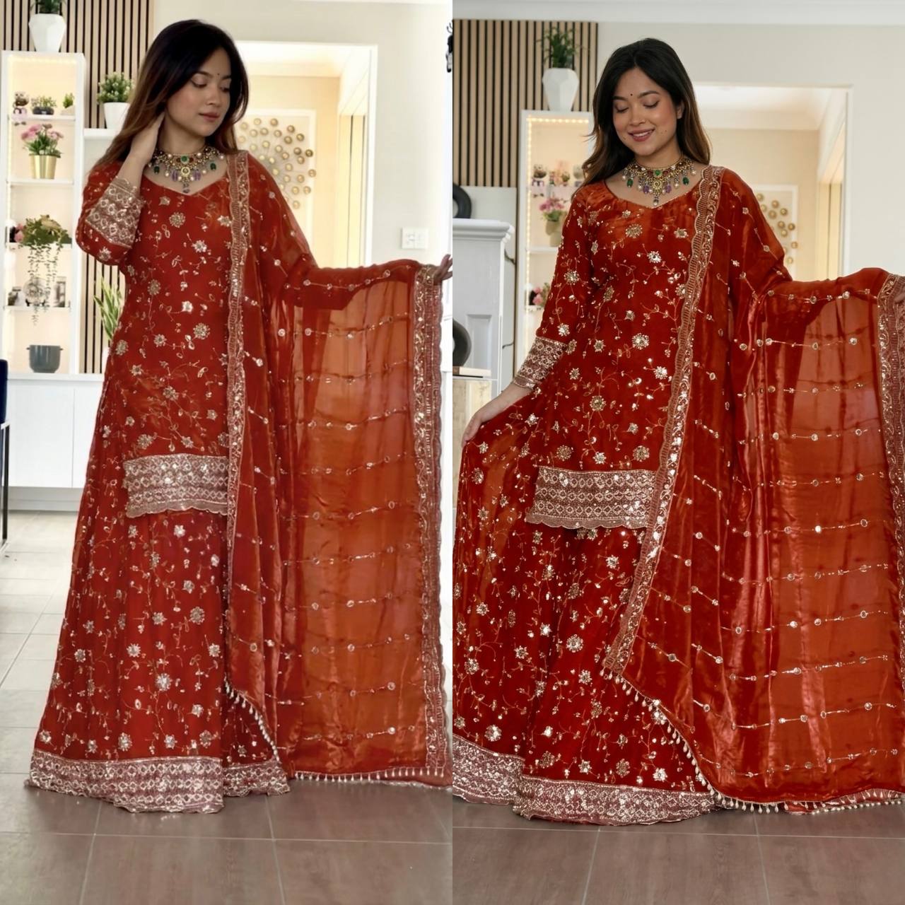 Golden Glamour Captivating Red and Gold Fashion Styles