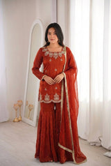 Majestic Aura Heritage Luxury Ethnic Festive Couture Ensemble